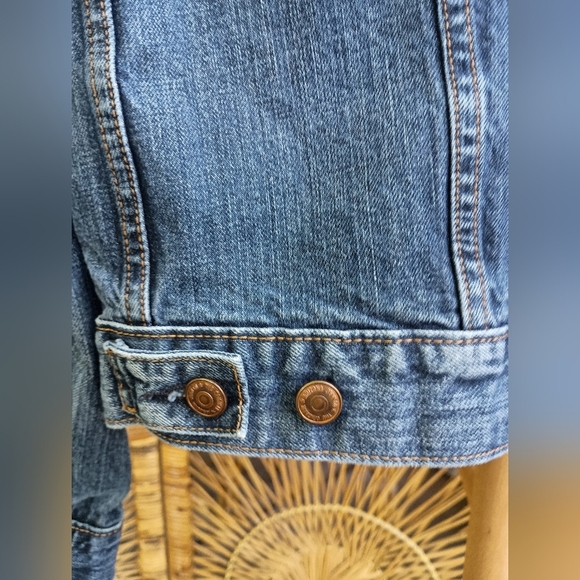 Vintage AriZona 100% Cotton Blue Denim Jacket_Small - Picture 10 of 12